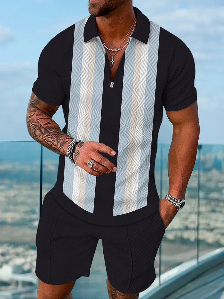 Ethan - Barak Polo Shirt And Shorts Co-Ord