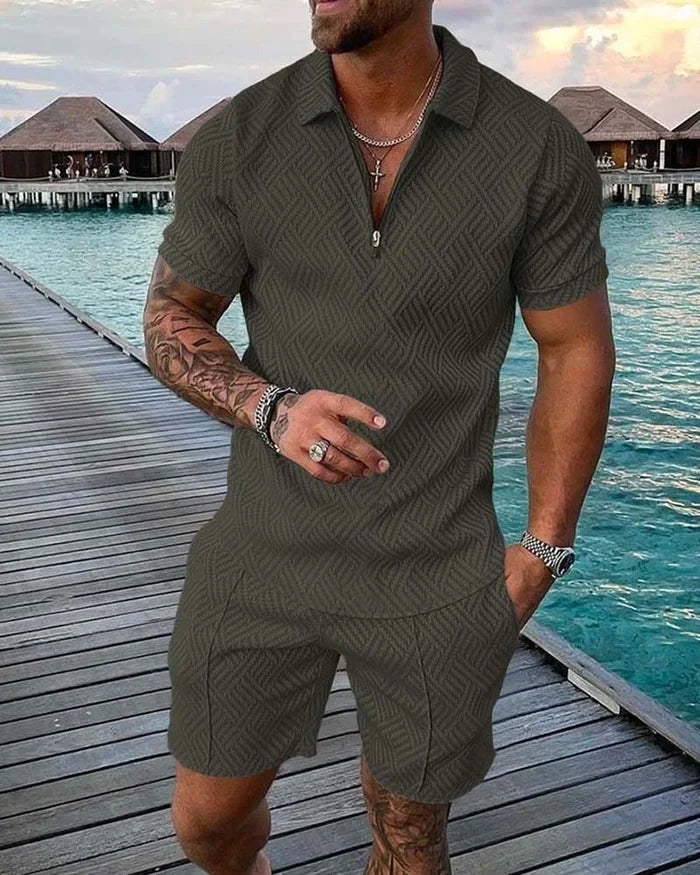 Ethan - Antonio Polo Shirt And Shorts Co-Ord