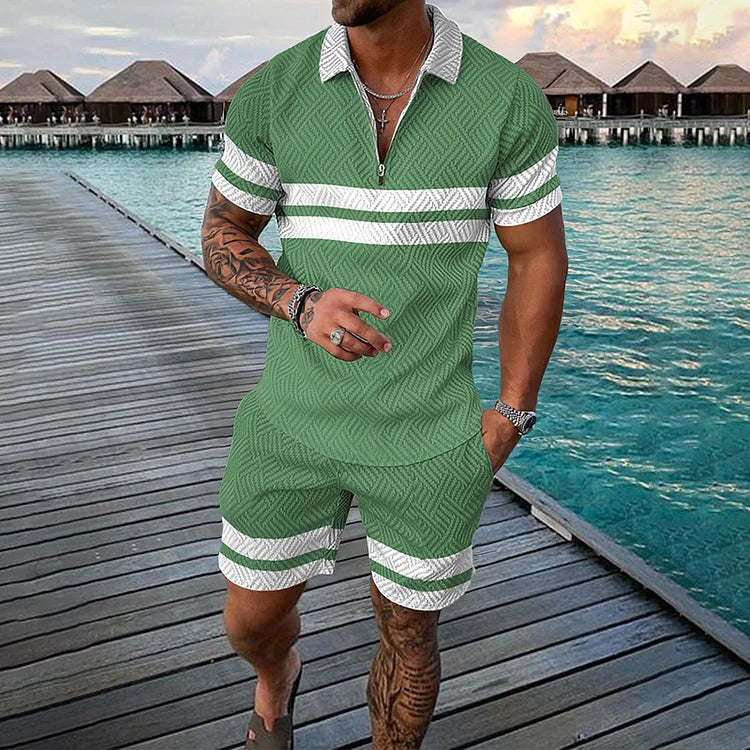 Ethan - Apogee Polo Shirt And Shorts Co-Ord