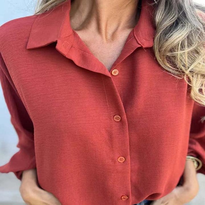 Elysa- Elegant Button-Up Blouse