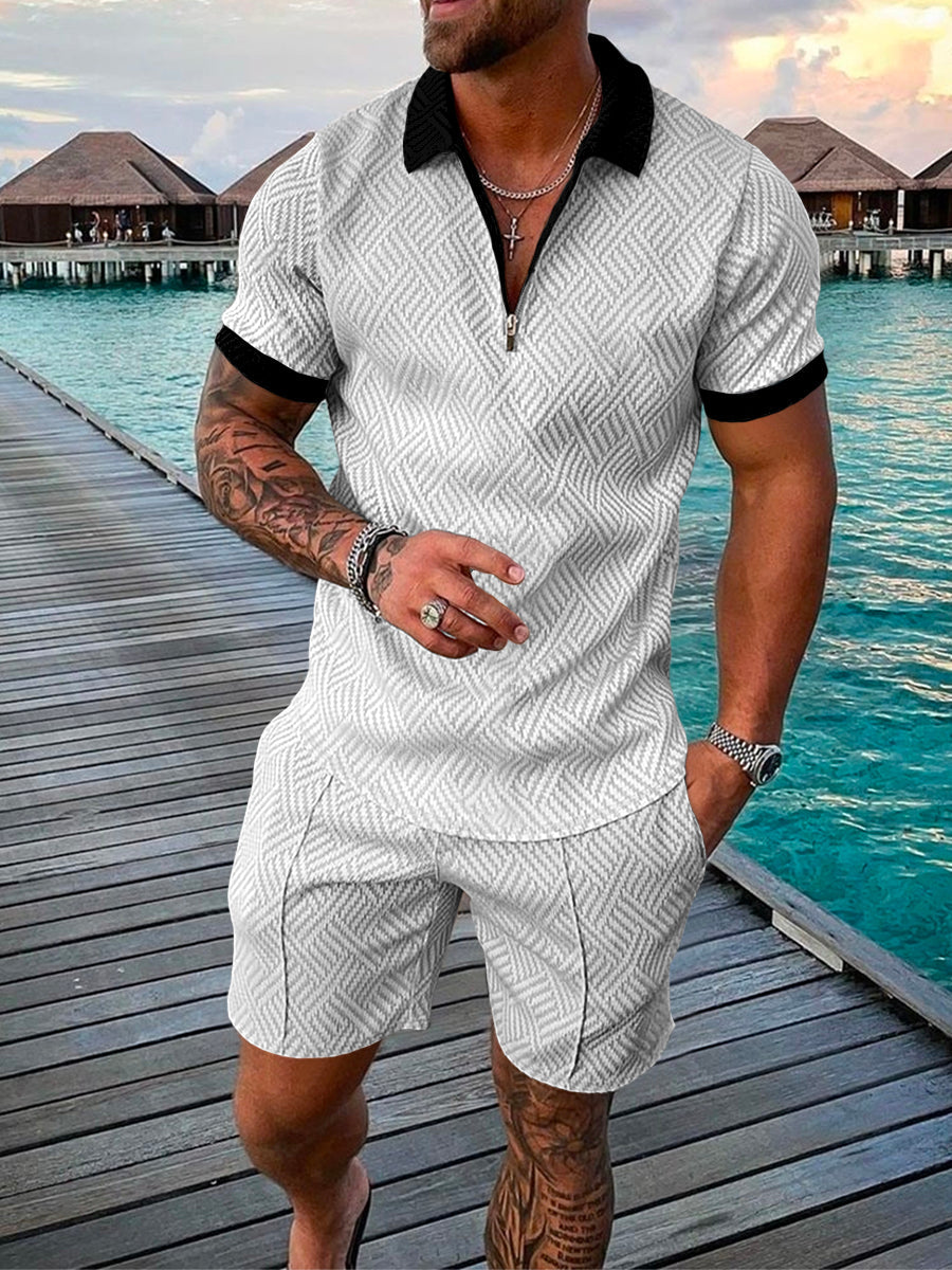 Ethan - Roma Polo Shirt And Shorts Co-Ord