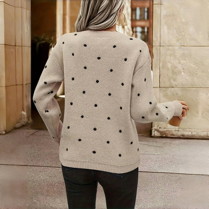 Lauryn - Polka-Dot Knit Sweater