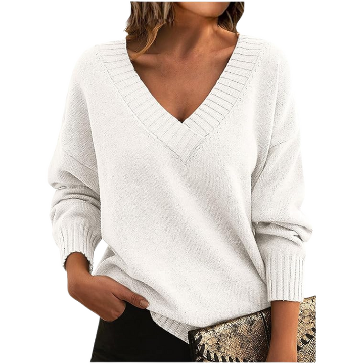 Carry - Detailed V-Neck Sweater