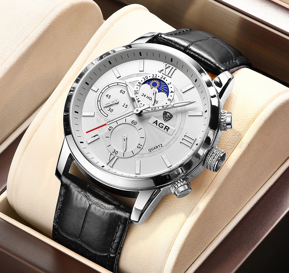 Luxury Leather Quartz Watch