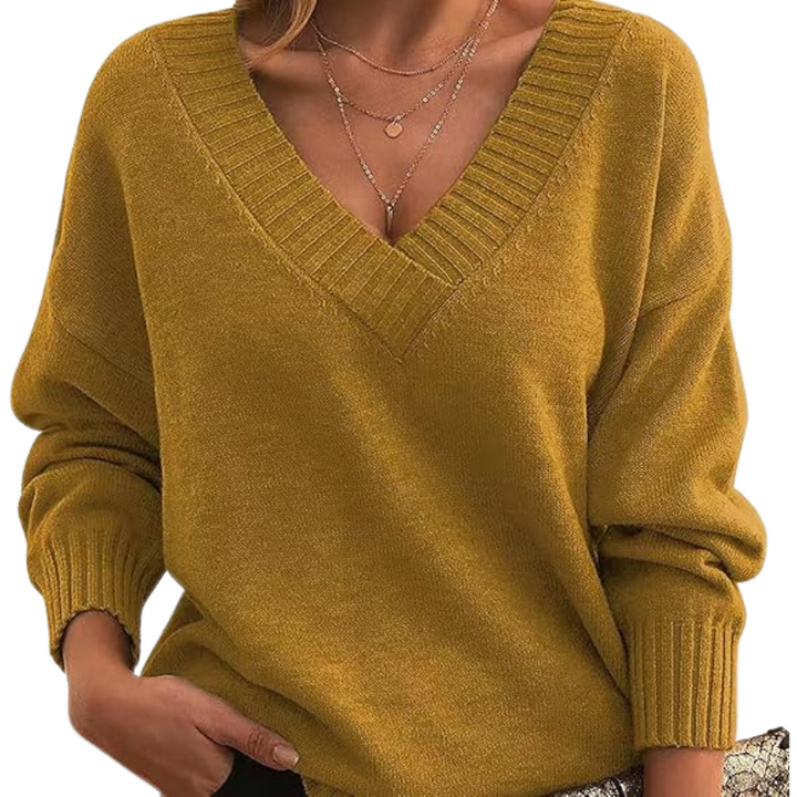 Carry - Detailed V-Neck Sweater