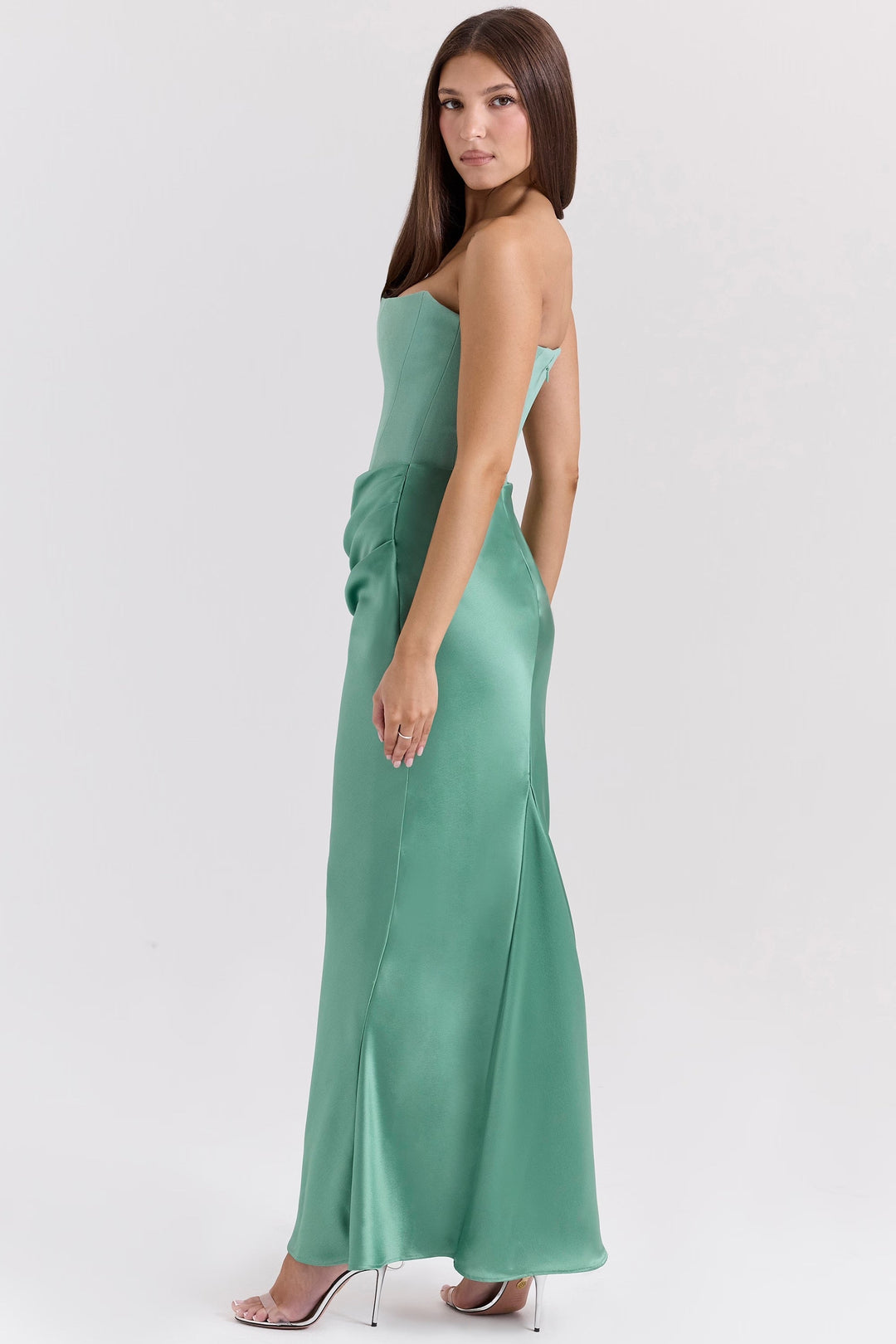 Lina - Elegant Corset Maxi Dress