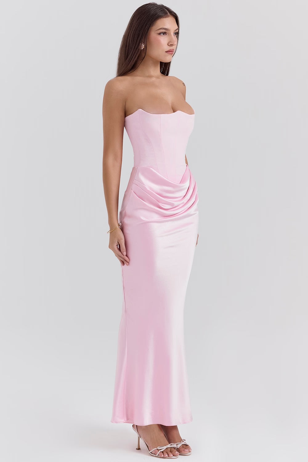 Lina - Elegant Corset Maxi Dress