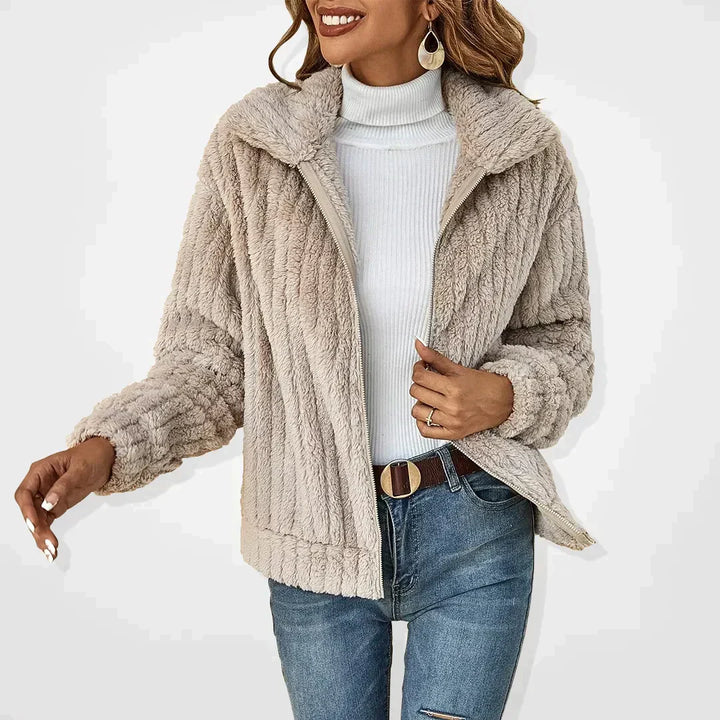 SILVYA - ELEGANT PLUSH CARDIGAN