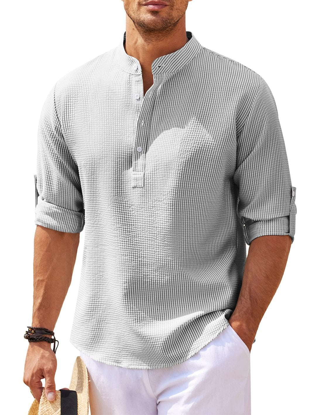 Viktor™ | Stylish 3/4 Sleeve Shirt