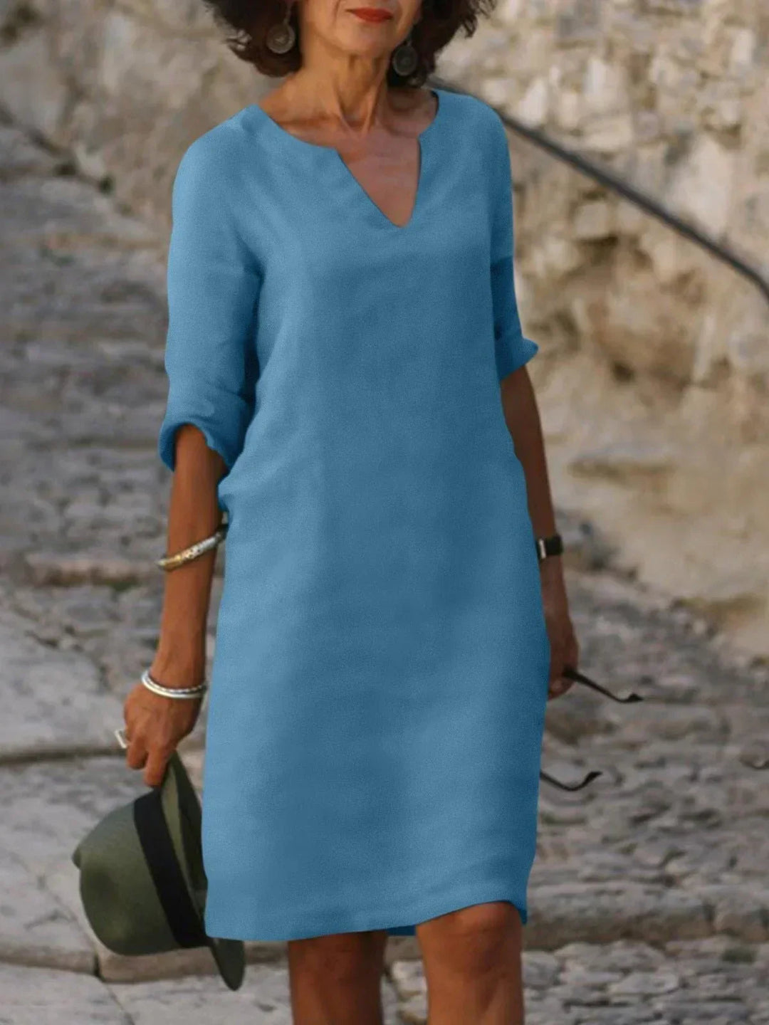 Josie™ | Elegant Dress with V-Neck