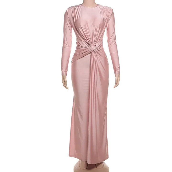 alaya -Elegant Pleated Maxi Dress