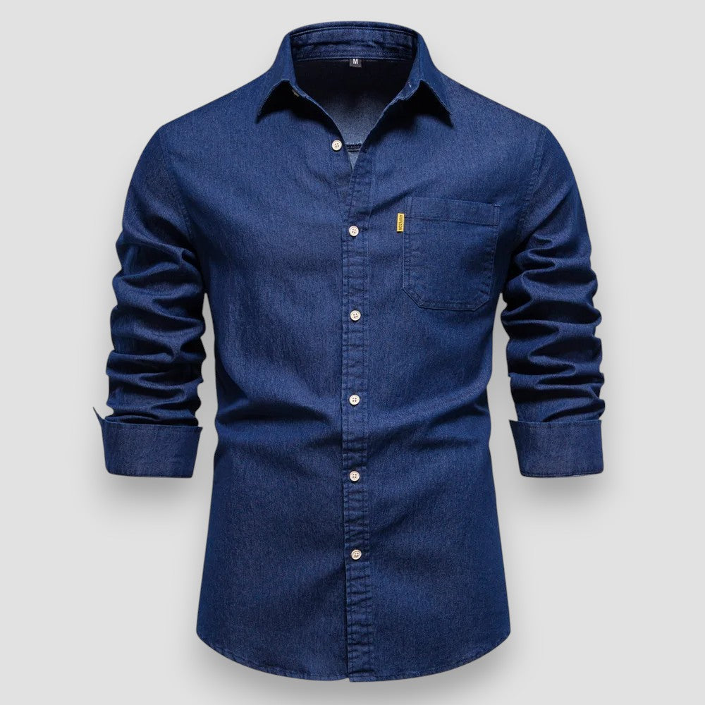Oskar™ | Slim Fit Cotton Denim Shirt