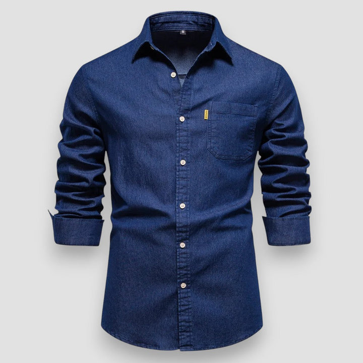 Oskar™ | Slim Fit Cotton Denim Shirt