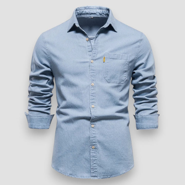 Oskar™ | Slim Fit Cotton Denim Shirt
