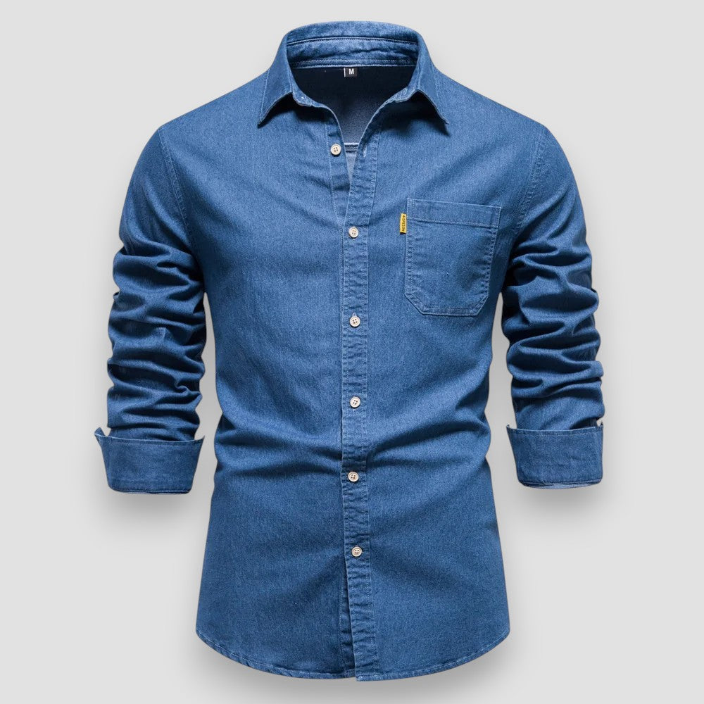 Oskar™ | Slim Fit Cotton Denim Shirt