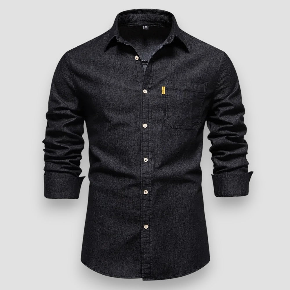 Oskar™ | Slim Fit Cotton Denim Shirt
