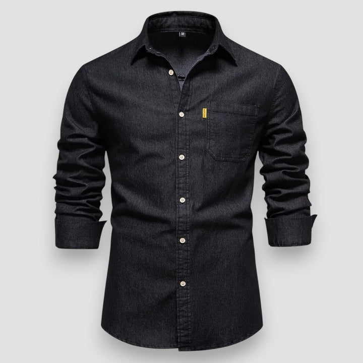 Oskar™ | Slim Fit Cotton Denim Shirt