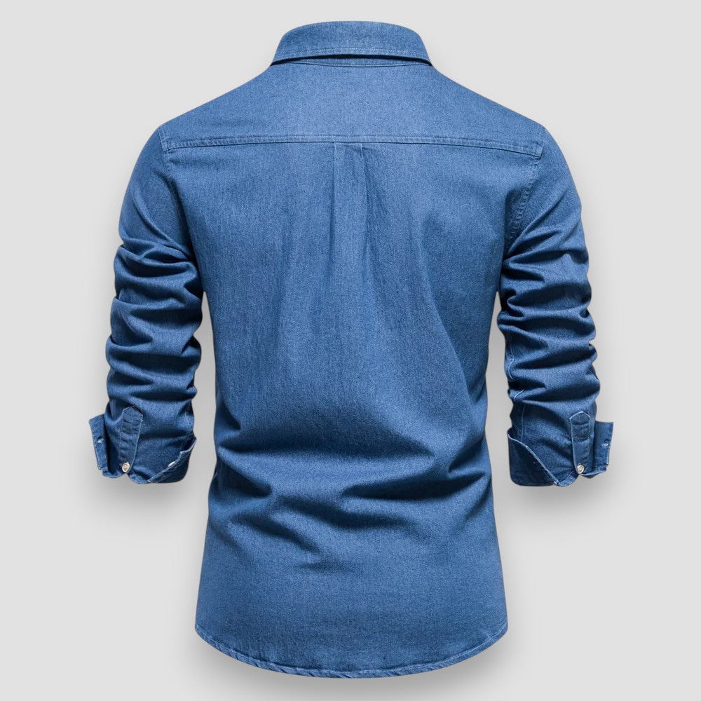 Oskar™ | Slim Fit Cotton Denim Shirt
