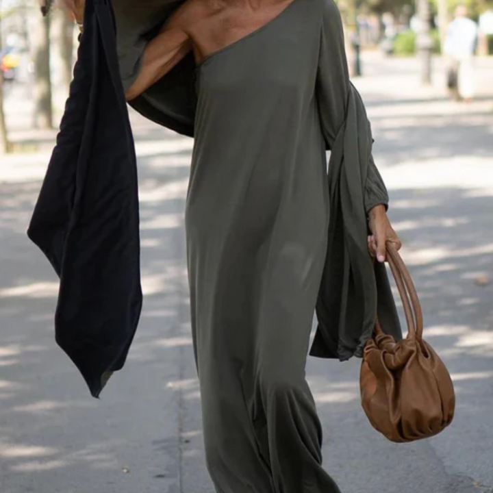 OLIVIA | GRACEFUL ONE-SHOULDER DRESS