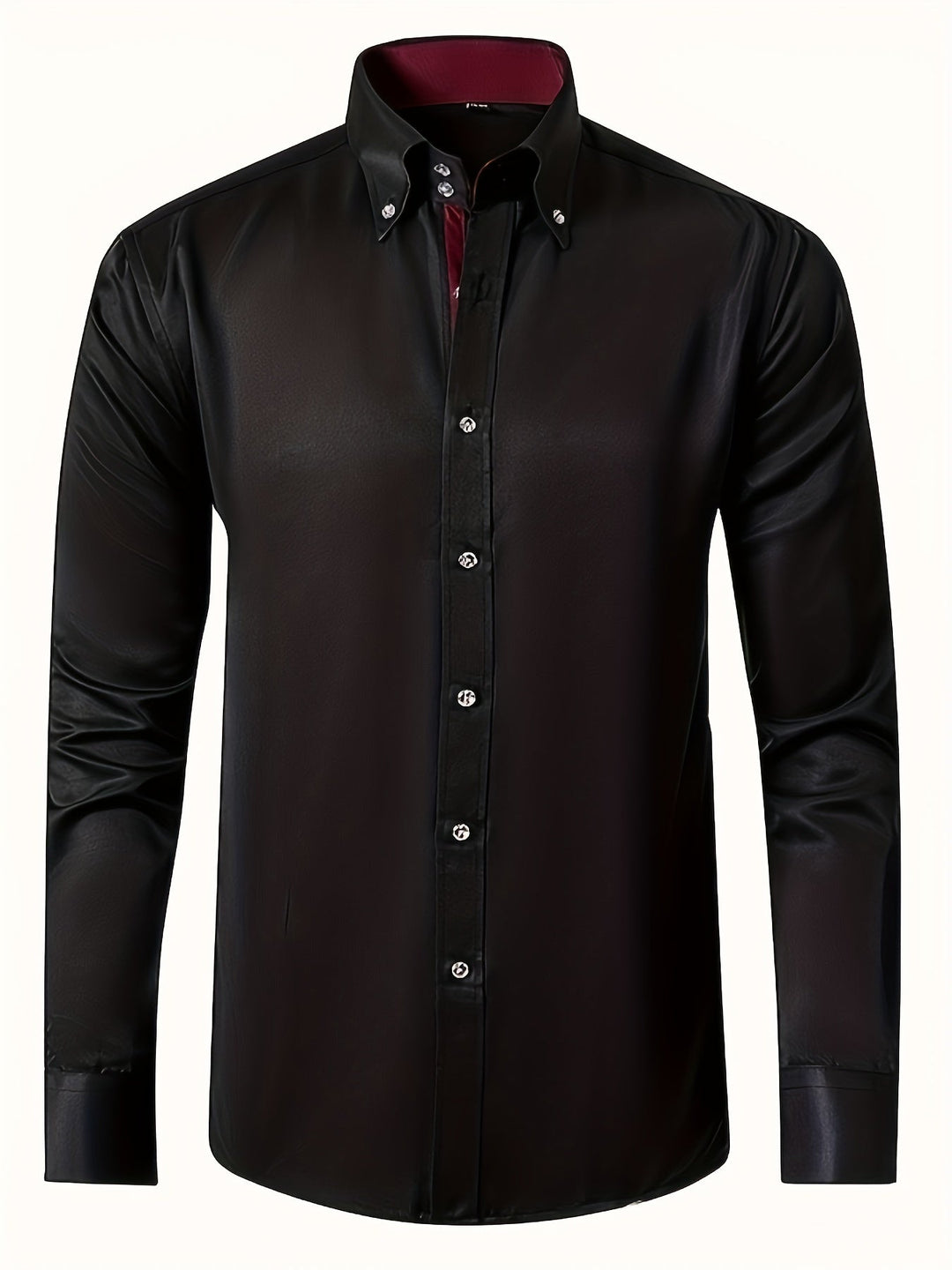 Liam™ | Solid Color Long Sleeve Shirt