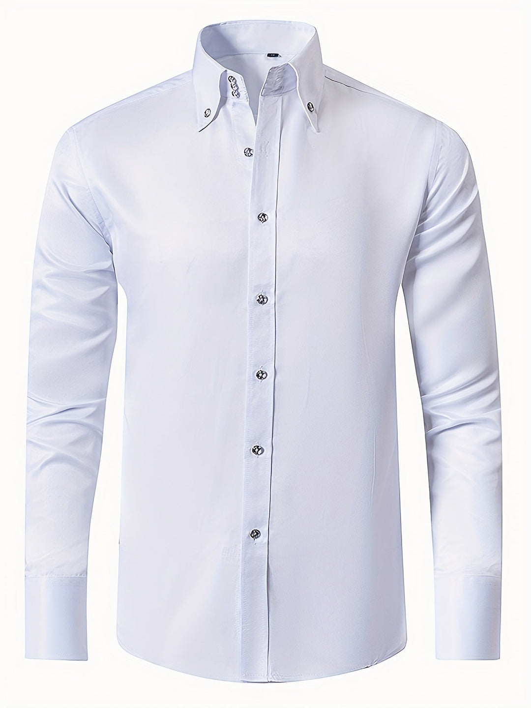 Liam™ | Solid Color Long Sleeve Shirt