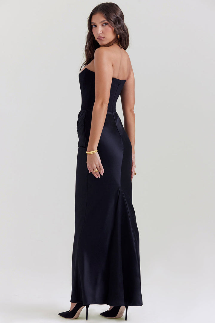 Lina - Elegant Corset Maxi Dress