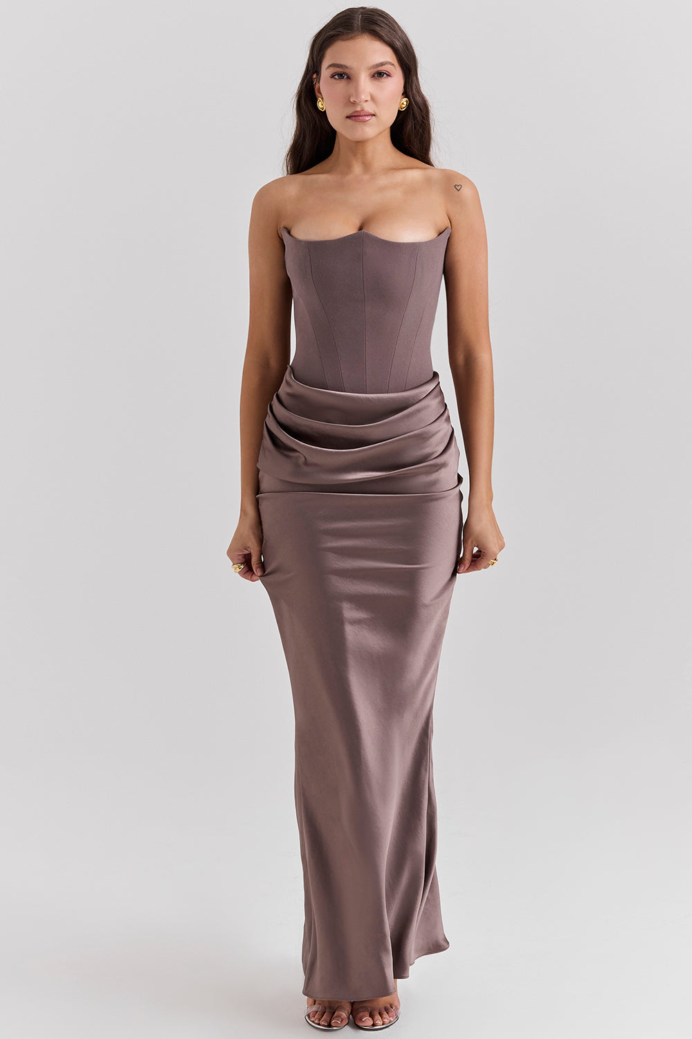 Lina - Elegant Corset Maxi Dress