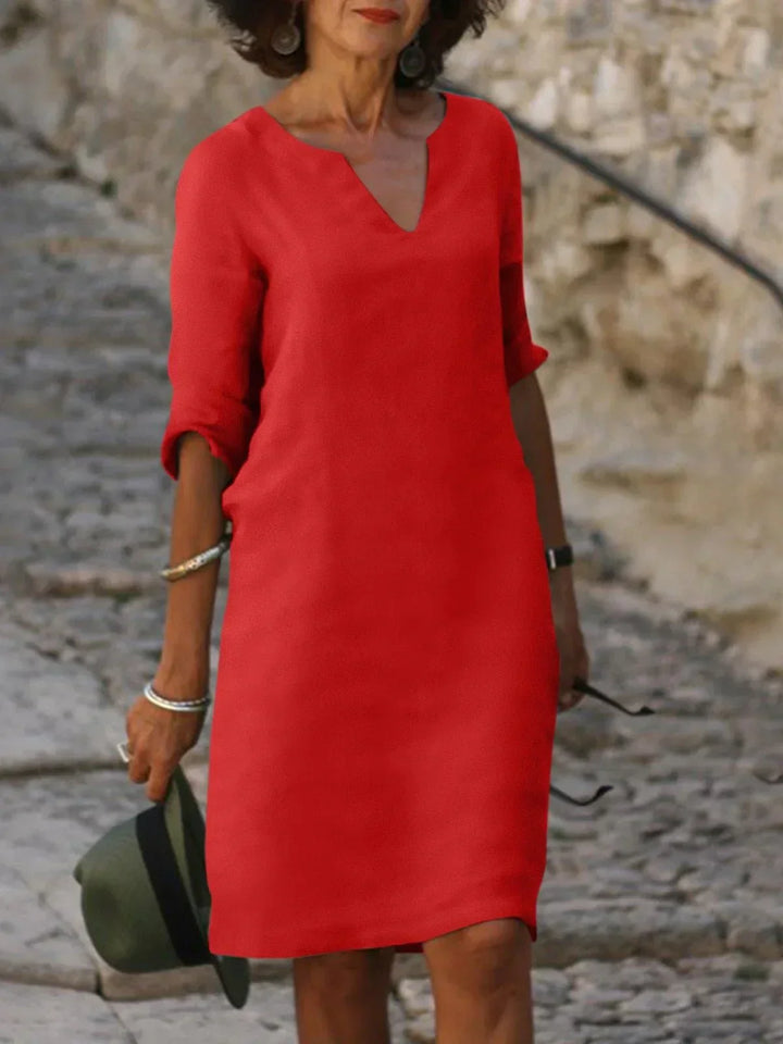 Josie™ | Elegant Dress with V-Neck