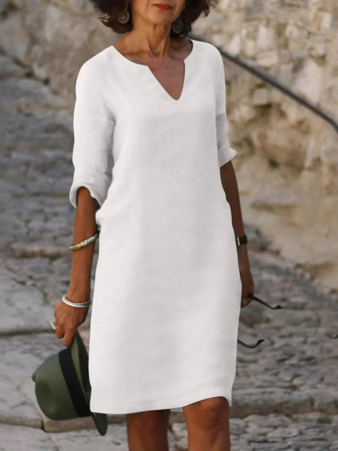 Josie™ | Elegant Dress with V-Neck