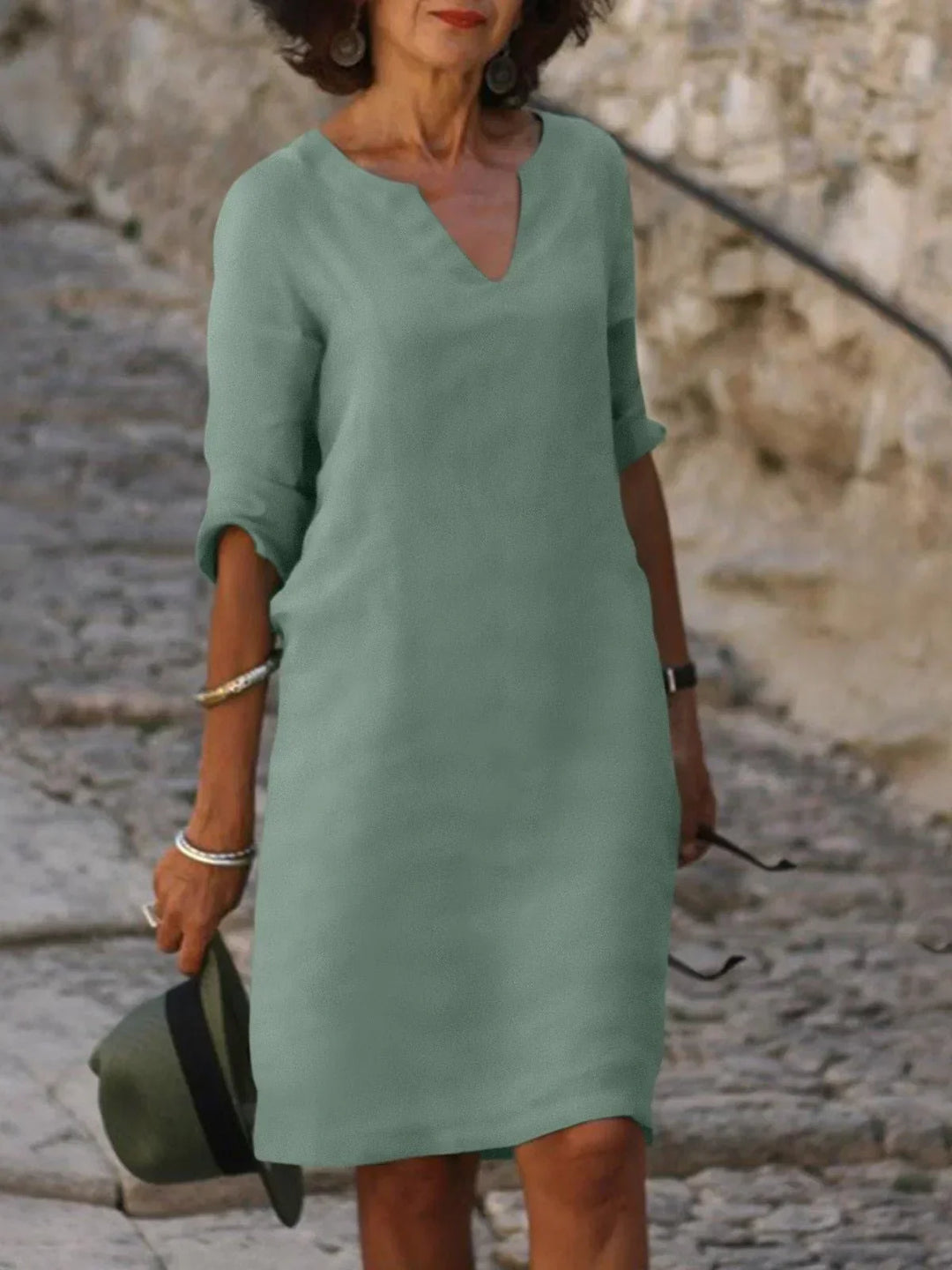 Josie™ | Elegant Dress with V-Neck