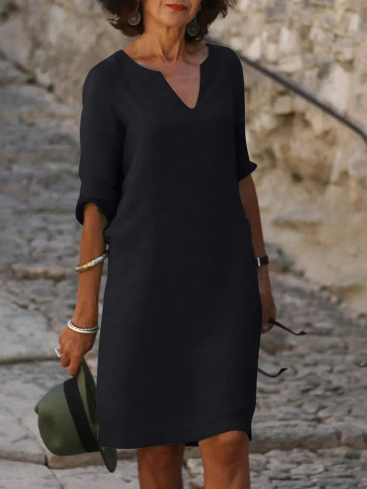 Josie™ | Elegant Dress with V-Neck