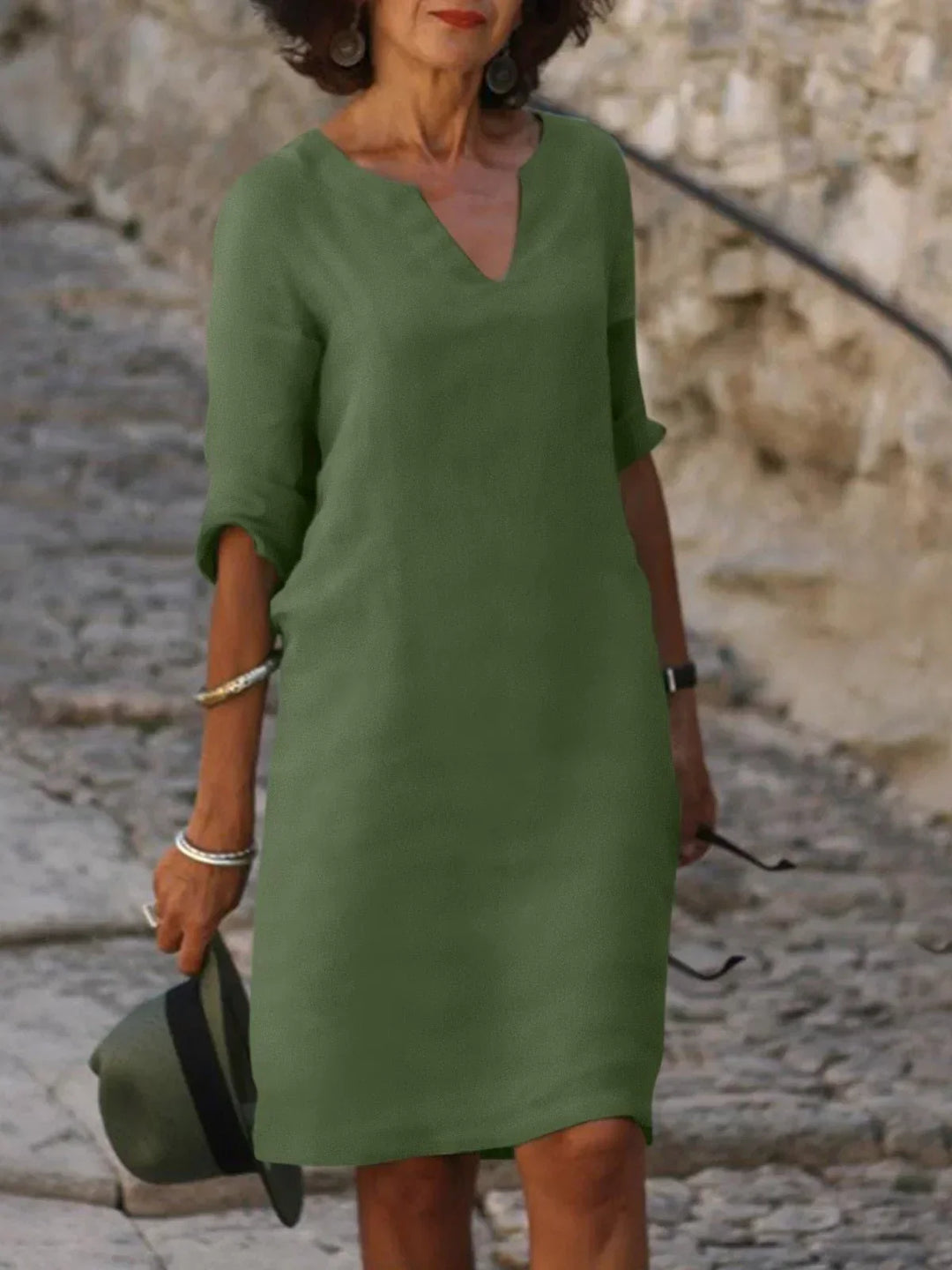 Josie™ | Elegant Dress with V-Neck
