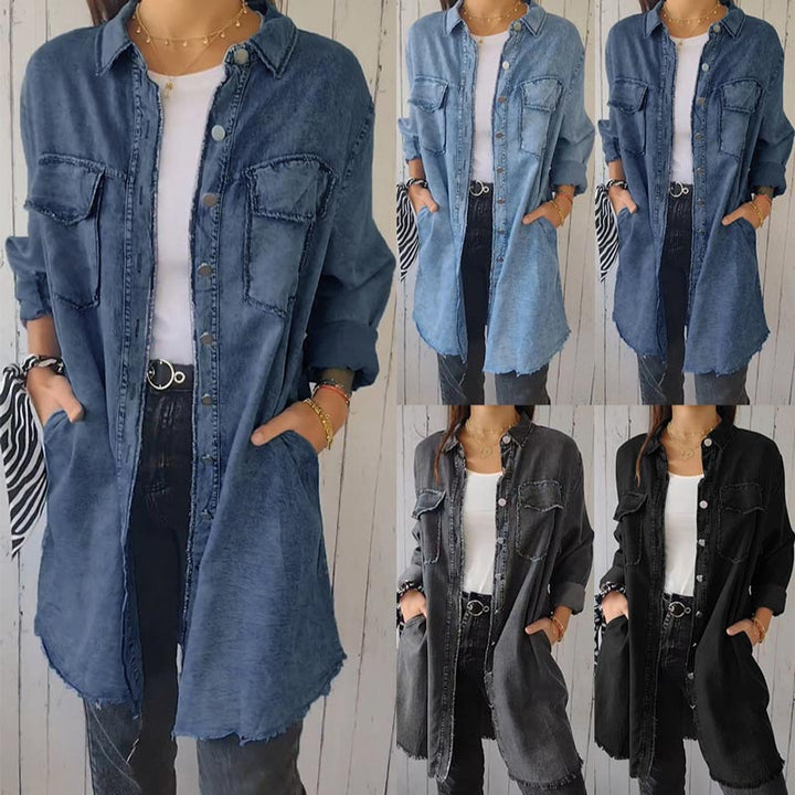 Deandra - Oversized Denim Shirt