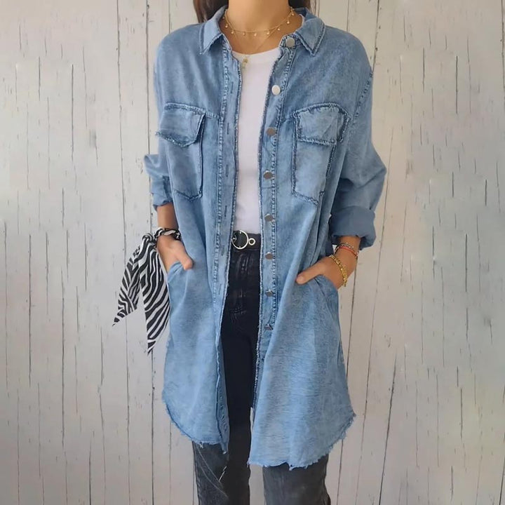 Deandra - Oversized Denim Shirt