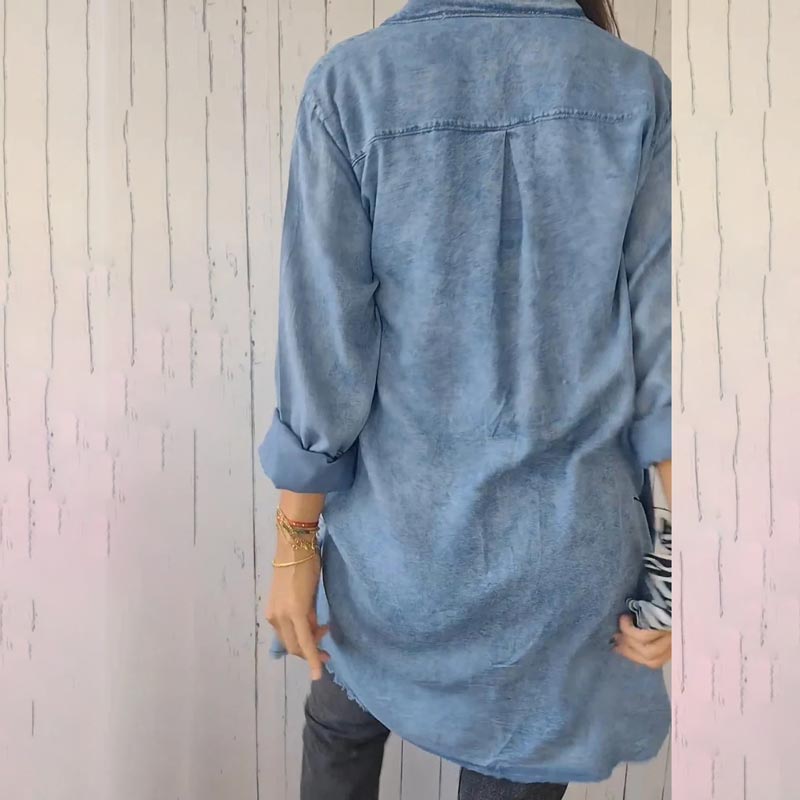 Deandra - Oversized Denim Shirt
