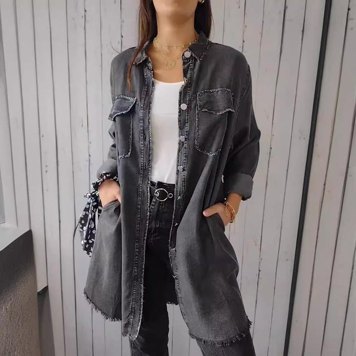 Deandra - Oversized Denim Shirt