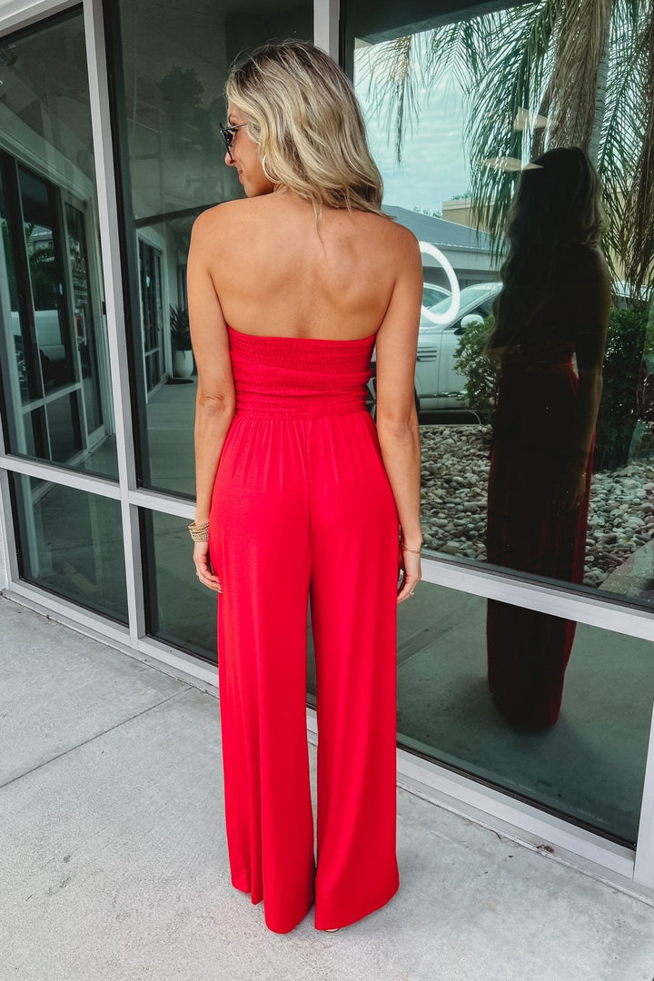 Chrissy - Trendy Off-Shoulder Jumpsuit