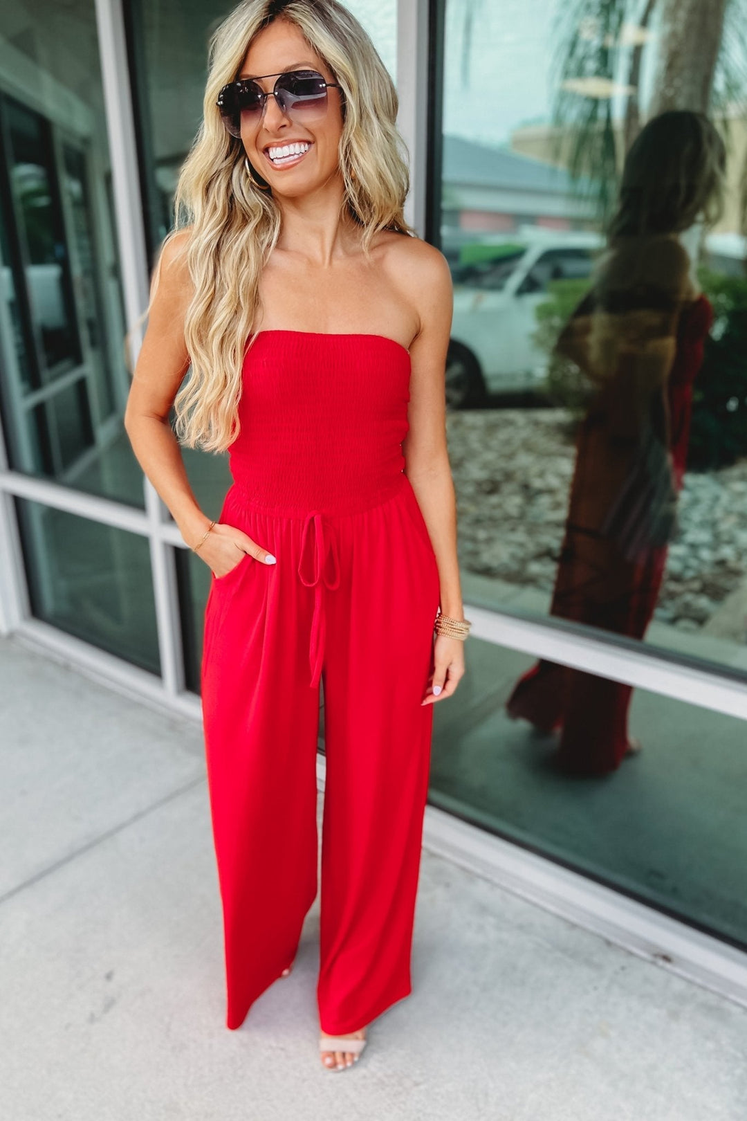 Chrissy - Trendy Off-Shoulder Jumpsuit