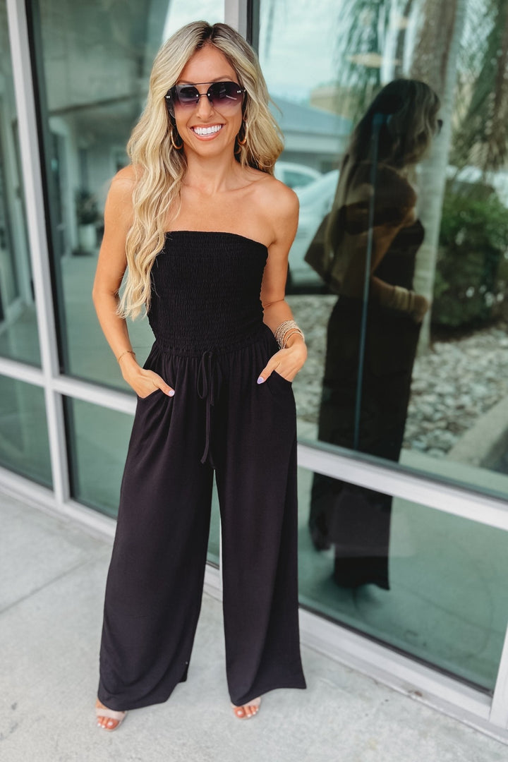 Chrissy - Trendy Off-Shoulder Jumpsuit