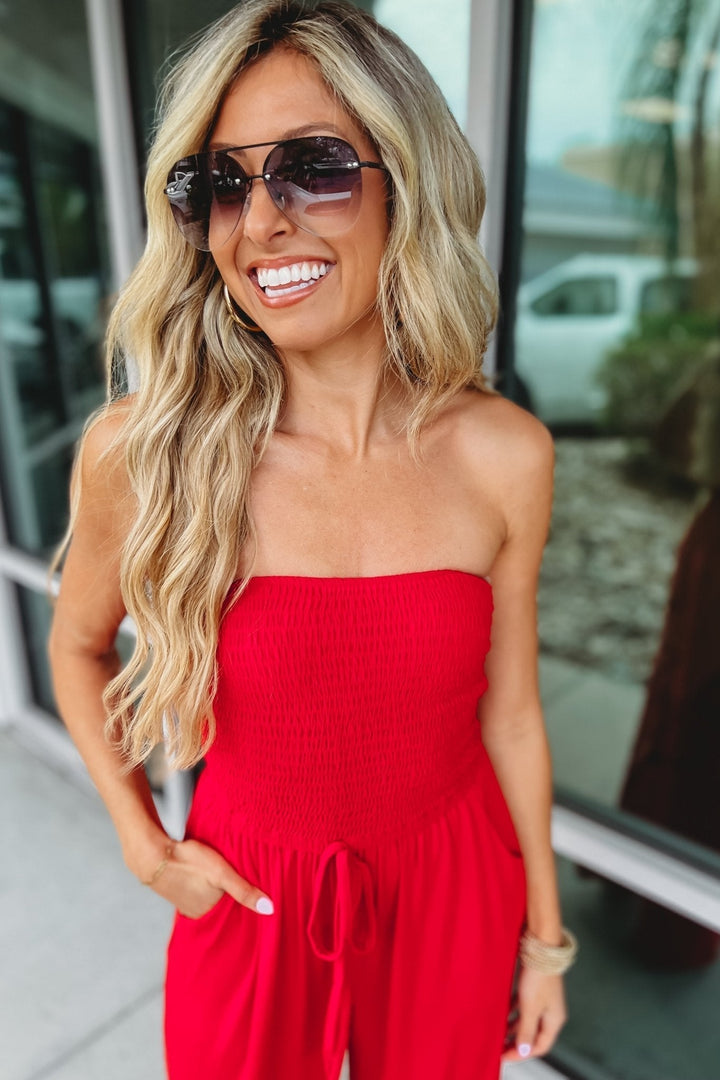 Chrissy - Trendy Off-Shoulder Jumpsuit